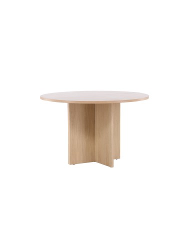 Matbord Strada, Ø120 cm, Vitlaserad
