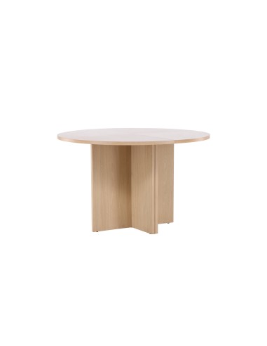 Matbord Strada, Ø120 cm, Vitlaserad