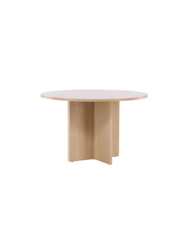 Matbord Strada, Ø120 cm, Vitlaserad