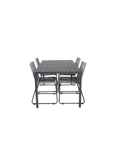Matgrupp Break med Lindos matstolar, 150 × 90 cm