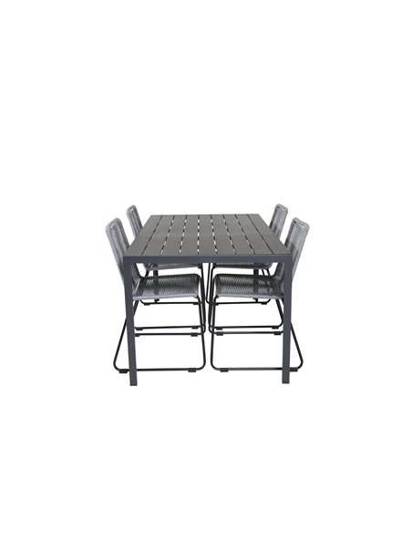 Matgrupp Break med Lindos matstolar, 150 × 90 cm
