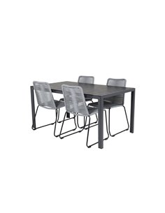 Matgrupp Break med Lindos matstolar, 150 × 90 cm 2