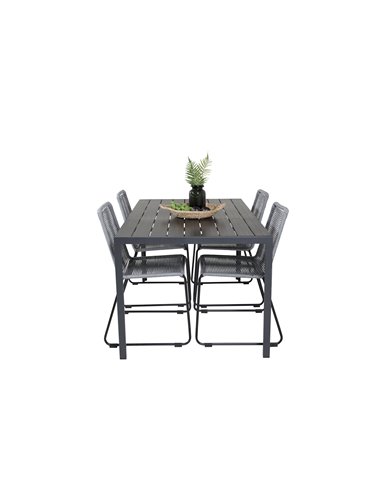 Matgrupp Break med Lindos matstolar, 150 × 90 cm