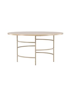 Runt matbord Copenhagen, Ø140 cm, Vitlaserad