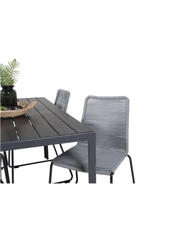 Matgrupp Break med Lindos matstolar, 150 × 90 cm