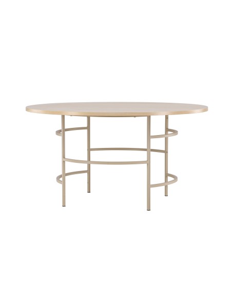 Runt matbord Copenhagen, Ø140 cm, Vitlaserad