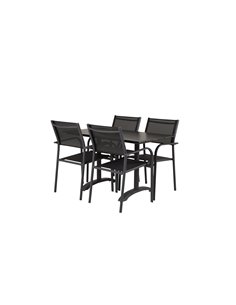 Matgrupp Denver med Santorini matstolar, 120 × 69 cm 2