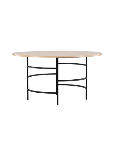 Runt matbord Copenhagen, Ø140 cm, Vitlaserad