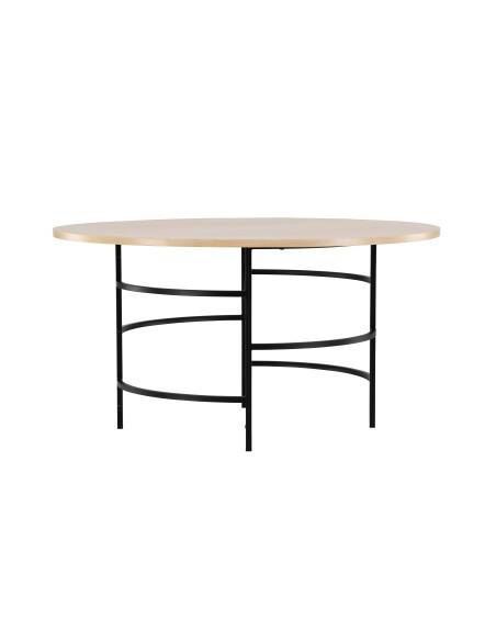 Runt matbord Copenhagen, Ø140 cm, Vitlaserad