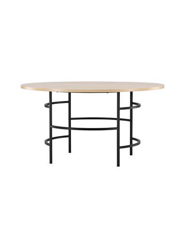 Runt matbord Copenhagen, Ø140 cm, Vitlaserad