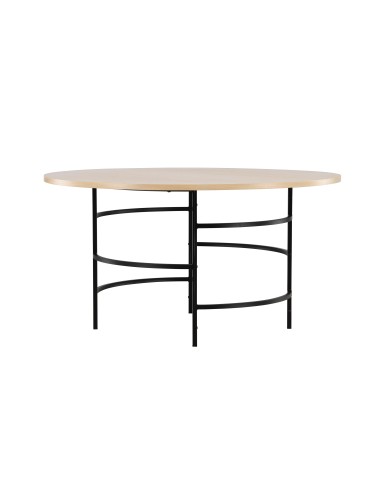 Runt matbord Copenhagen, Ø140 cm, Vitlaserad
