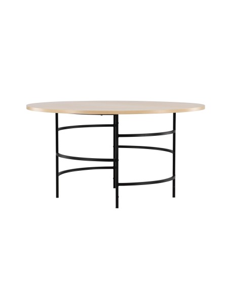 Runt matbord Copenhagen, Ø140 cm, Vitlaserad