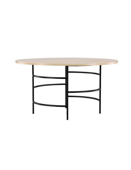 Runt matbord Copenhagen, Ø140 cm, Vitlaserad