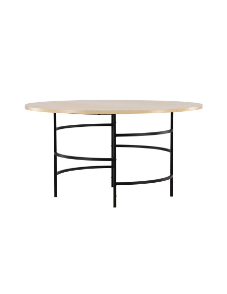 Runt matbord Copenhagen, Ø140 cm, Vitlaserad
