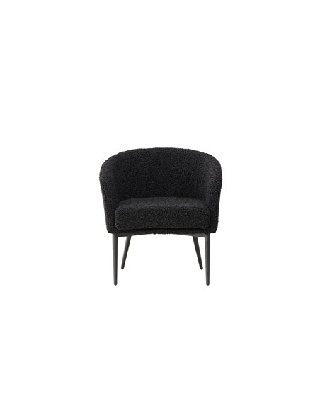 Fåtölj Fluffy, 66 × 64 cm, Svart