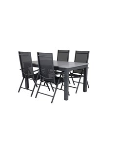 Matgrupp Albany med Break matstolar, 152 × 90 cm 2