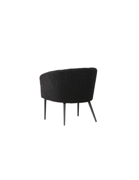 Fåtölj Fluffy, 66 × 64 cm, Svart