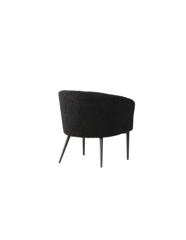 Fåtölj Fluffy, 66 × 64 cm, Svart