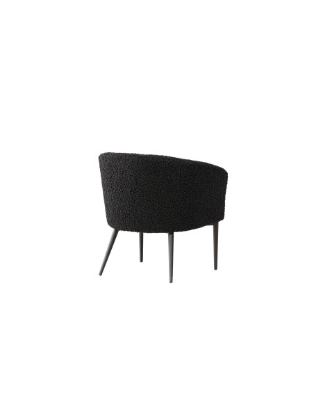 Fåtölj Fluffy, 66 × 64 cm, Svart