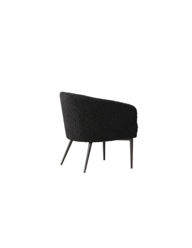 Fåtölj Fluffy, 66 × 64 cm, Svart