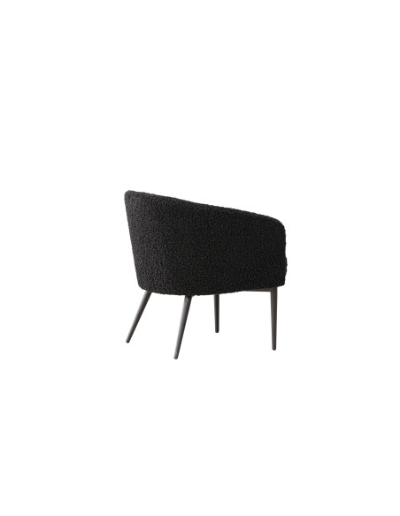 Fåtölj Fluffy, 66 × 64 cm, Svart