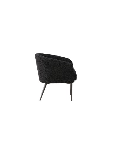 Fåtölj Fluffy, 66 × 64 cm, Svart