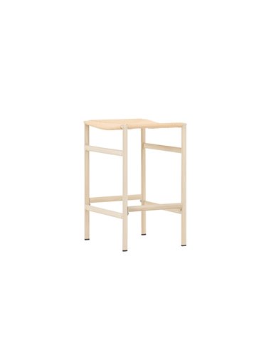 Barstol Polly, Beige/Vitlaserad