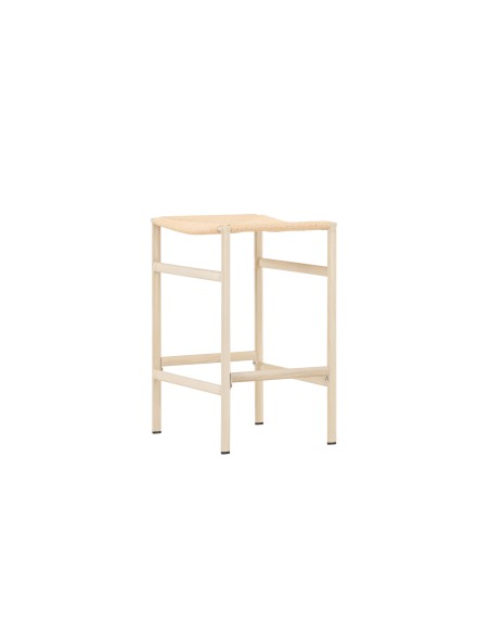 Barstol Polly, Beige/Vitlaserad