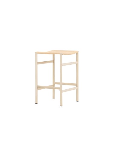 Barstol Polly, Beige/Vitlaserad