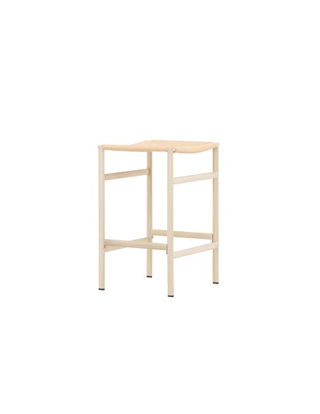 Barstol Polly, Beige/Vitlaserad