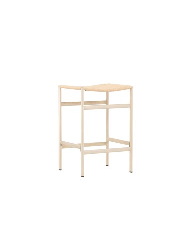 Barstol Polly, Beige/Vitlaserad