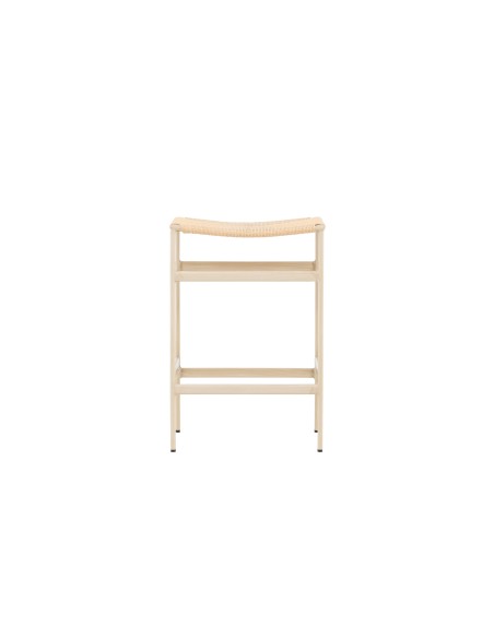 Barstol Polly, Beige/Vitlaserad