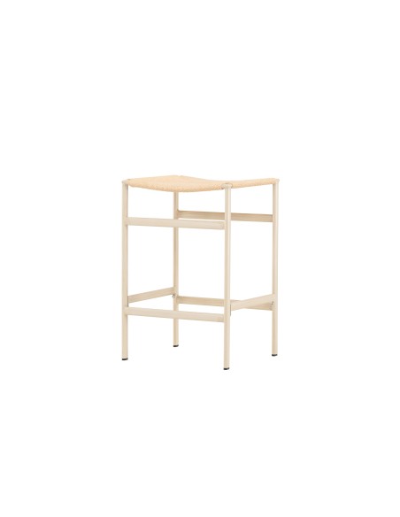 Barstol Polly, Beige/Vitlaserad