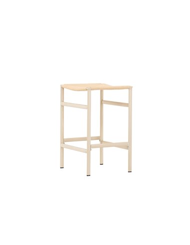 Barstol Polly, Beige/Vitlaserad