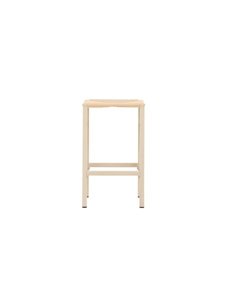 Barstol Polly, Beige/Vitlaserad