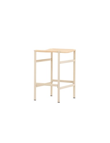Barstol Polly, Beige/Vitlaserad