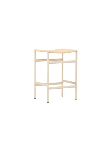 Barstol Polly, Beige/Vitlaserad