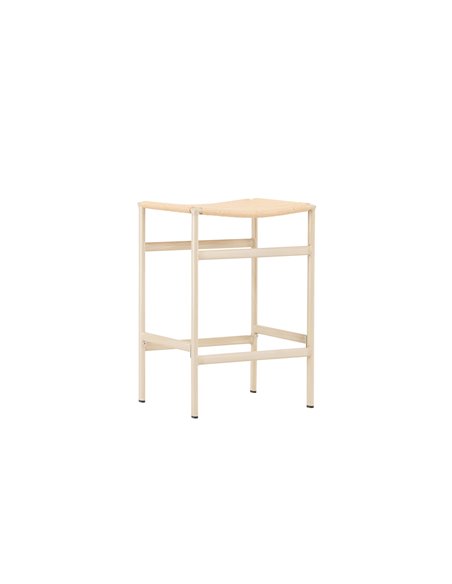 Barstol Polly, Beige/Vitlaserad