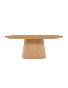 Ovalt matbord Castor, 200 × 90 cm, Natur