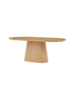 Ovalt matbord Castor, 200 × 90 cm, Natur 2