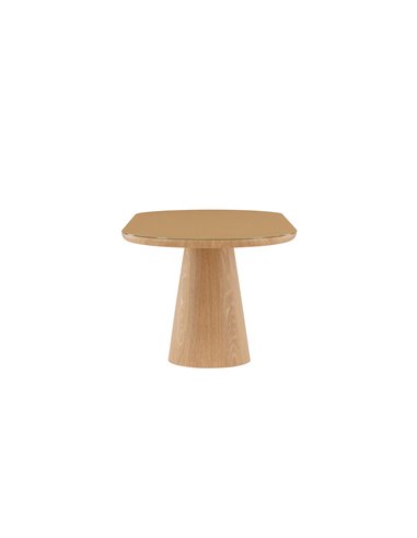 Ovalt matbord Castor, 200 × 90 cm, Natur