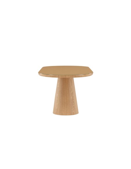 Ovalt matbord Castor, 200 × 90 cm, Natur