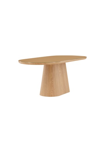 Ovalt matbord Castor, 200 × 90 cm, Natur