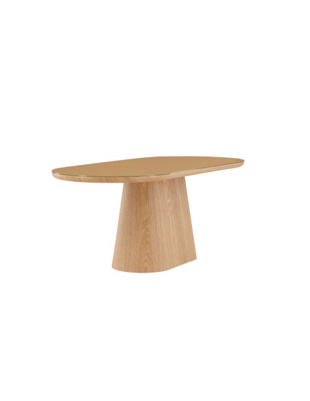 Ovalt matbord Castor, 200 × 90 cm, Natur