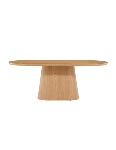 Ovalt matbord Castor, 200 × 90 cm, Natur