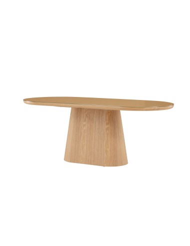 Ovalt matbord Castor, 200 × 90 cm, Natur