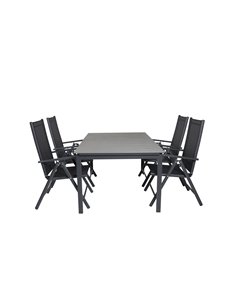 Matgrupp Levels med Break matstolar, 160 × 100 cm