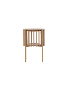 Runt sidobord Rubbo, Ø45 cm, Natur