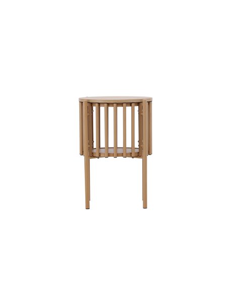 Runt sidobord Rubbo, Ø45 cm, Natur