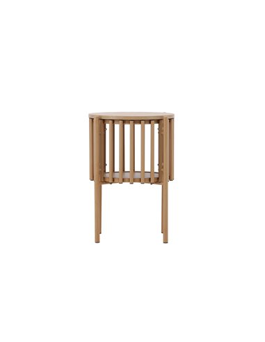 Runt sidobord Rubbo, Ø45 cm, Natur